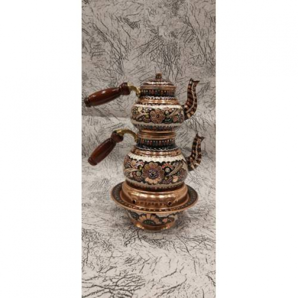 AĞIR EL İŞLEMESİ HAKİKİ BAKIR ÇAYDANLIK-HIZLI KARGO