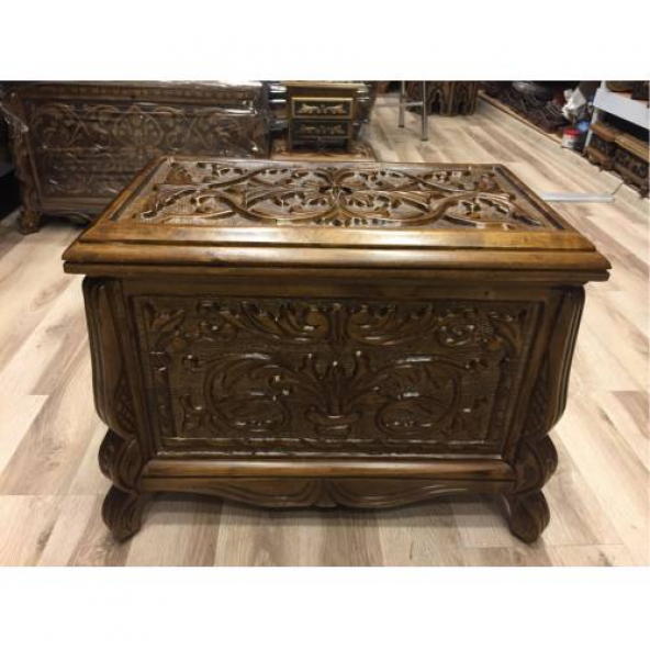 Ceviz Ağır El Oyması Bohça Nişan Sandığı+Hediyeli+Hızlı Kargo (507958013)