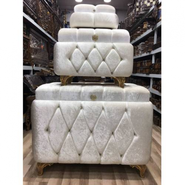 Çeyiz Sandığı    Kadife  3 Lü - Hızlı Kargo (504772311)