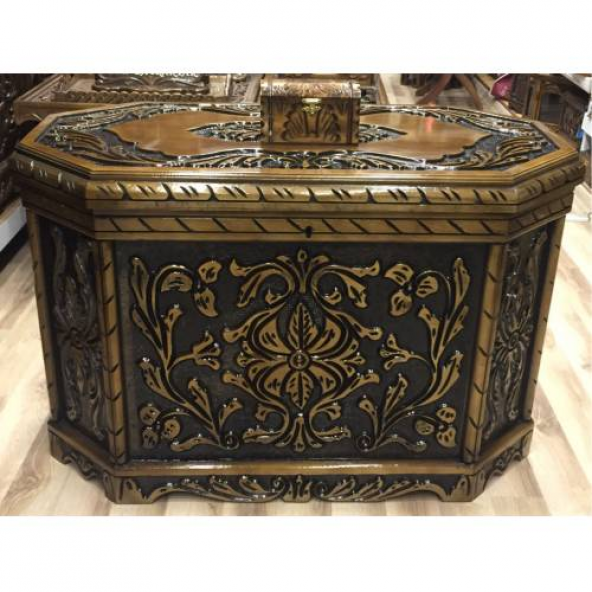 Çeyiz Sandığı Ceviz Ağır El Oyması +Hediyeli+Hızlı Kargo (494492282)