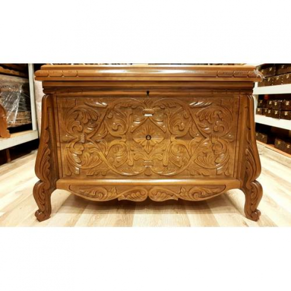 Çeyiz Sandığı Ceviz Ağır El Oyması +Hediyeli+Hızlı Kargo (493529024)