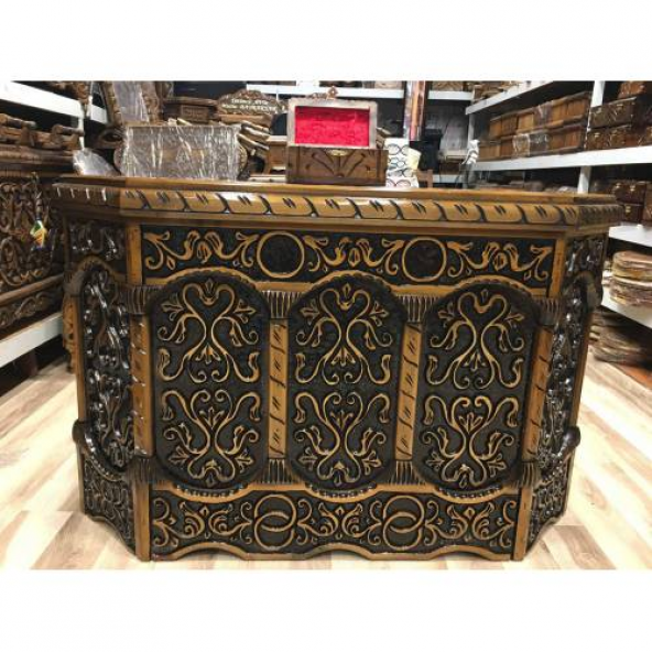 Çeyiz Sandığı Ceviz Ağır El Oyması +Hediyeli+Hızlı Kargo (491649196)