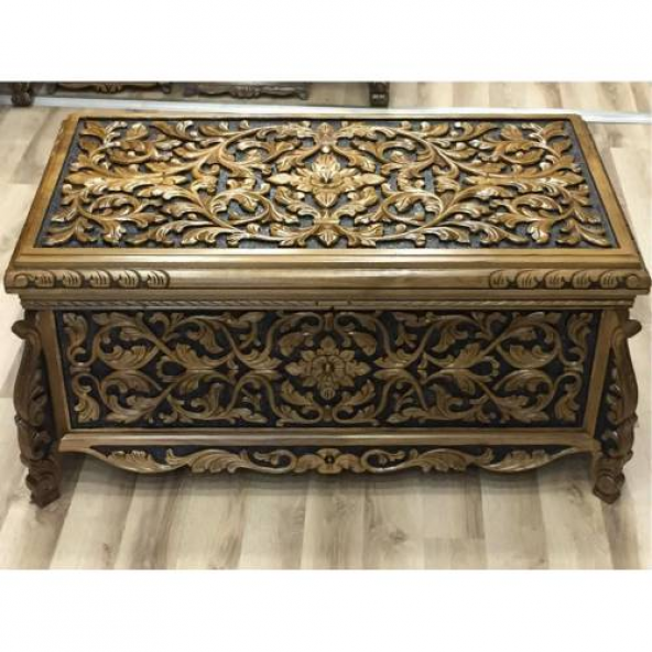 Ceviz Ağır El Oyması Sandık-Hızlı Kargo (489610042)