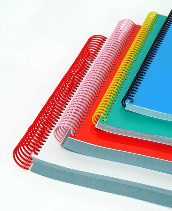 Mapicoil 3:1 Plastik Helezon Spiral 25mm Kırmızı 50 Adet - 3