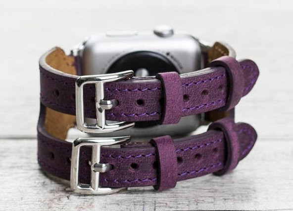 Bouletta Apple Watch Uyumlu Deri Kordon 38-40-41mm Cuff DB G7 - 2