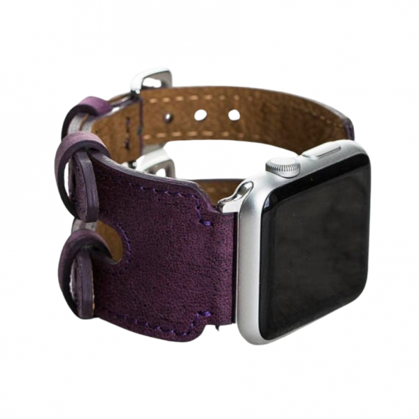 Bouletta Apple Watch Uyumlu Deri Kordon 38-40-41mm Cuff DB G7 - 6