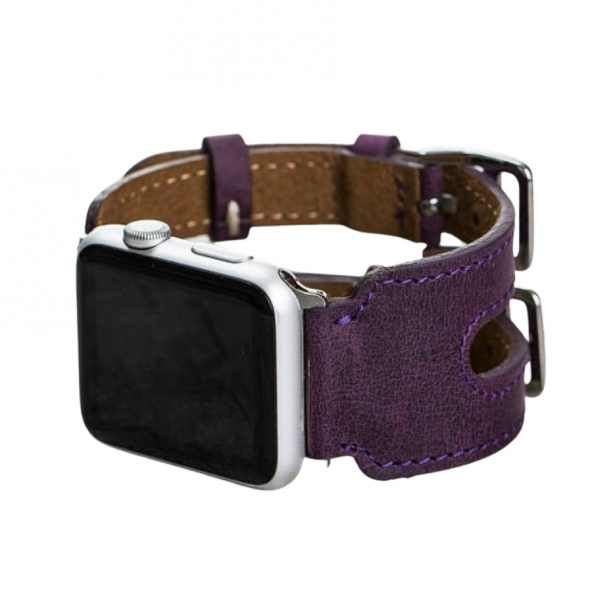 Bouletta Apple Watch Uyumlu Deri Kordon 38-40-41mm Cuff DB G7 - 7