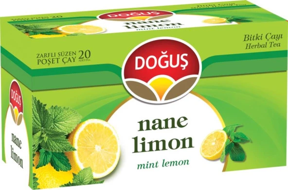 Doğuş Bitki Çayı Nane Limonlu Bardak Poşet Çay 20'li