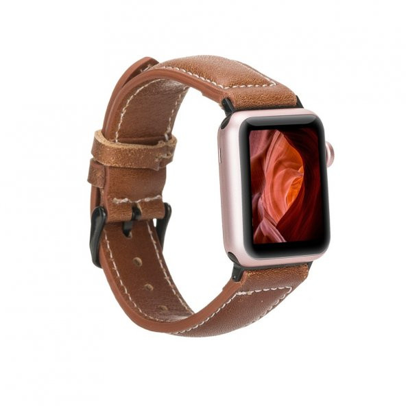 Bouletta Apple Watch Uyumlu Deri Kordon 42-44-45mm NM1 AS4 - 2