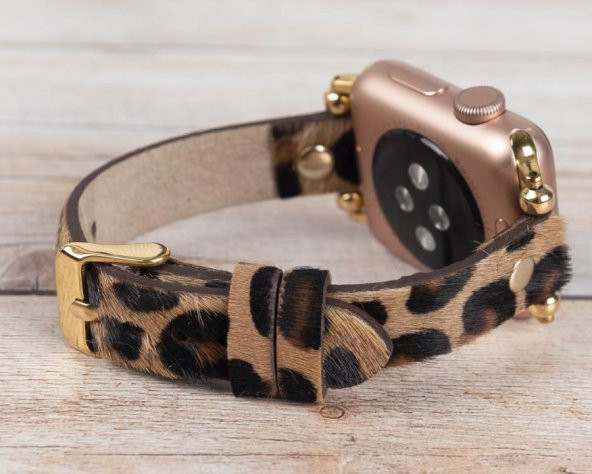 Bouletta Apple Watch Uyumlu Deri Kordon 38-40-41mm GT LEO1N