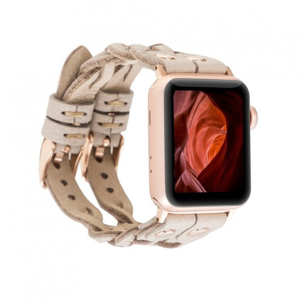 Bouletta Apple Watch Uyumlu Deri Kordon York Double Tour ERC3