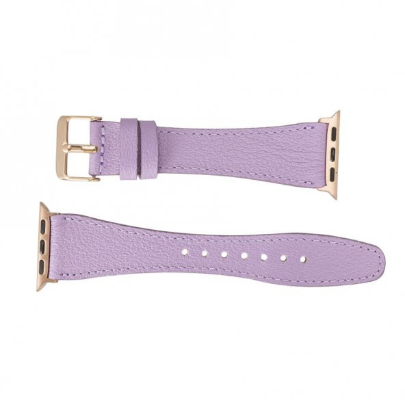 Bouletta Apple Watch Uyumlu Deri Kordon 38-40-41mm Roma CP22 Lila - 4