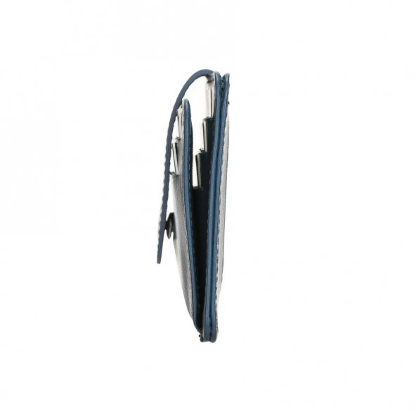 Çok Bölmeli Slim Deri Kartlık BLW019 BRN4EF Mavi - 4