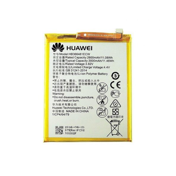 Huawei P10 Lite Batarya Pil Hb366481ECW-11 3000 Mah ORJİNAL ÇIKMA