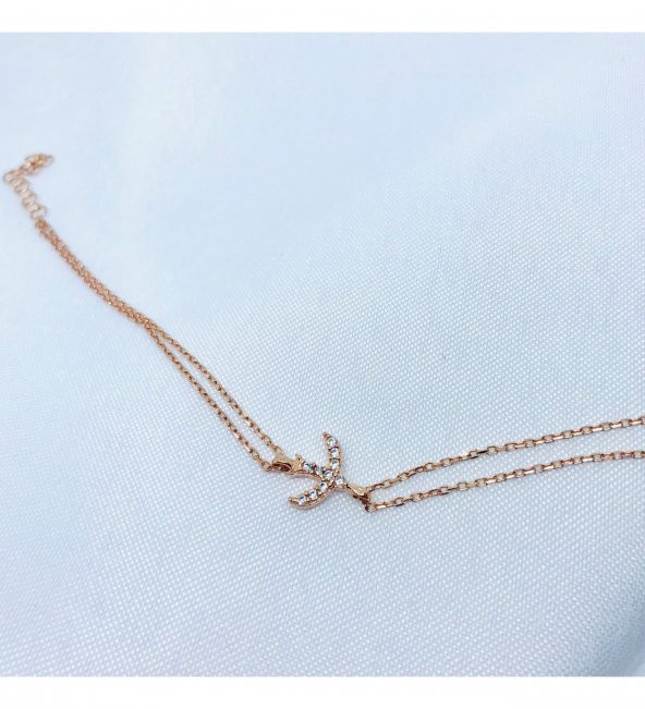 Mini Kuş Model Gümüş Bileklik