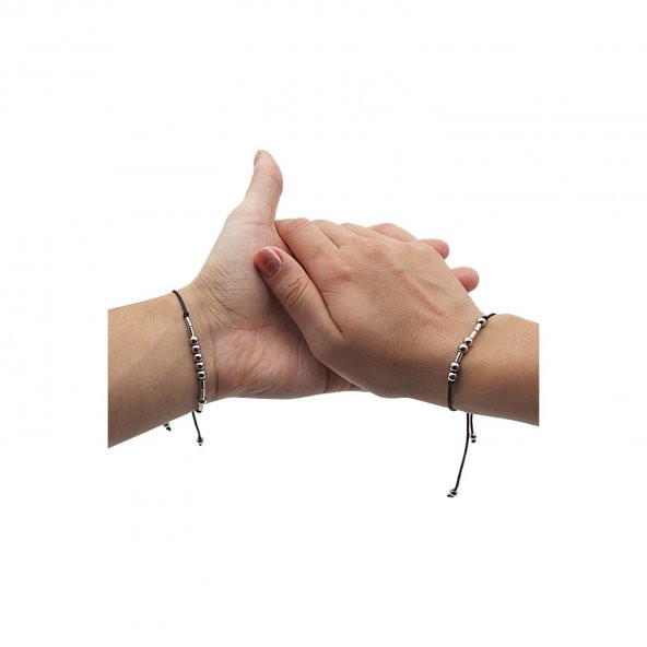 2li Mors Alfabesi Model925 Ayar Gümüş Bileklik