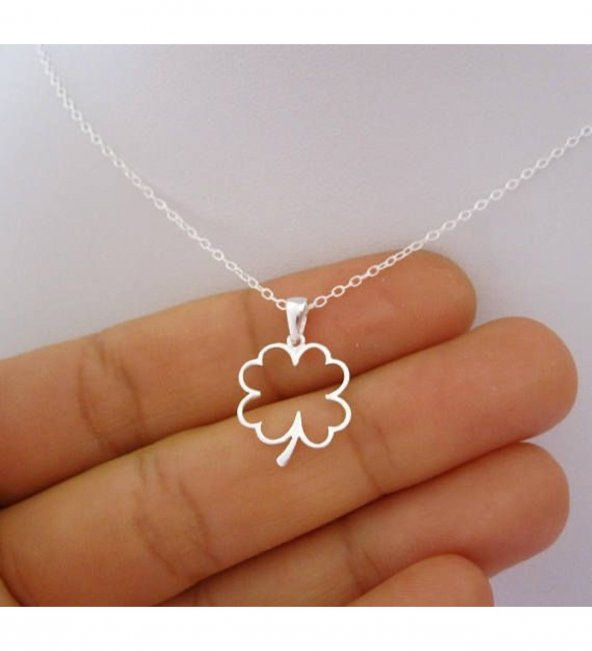 Yonca Model 925 Ayar Gümüş Hediyelik Kadın Kolye