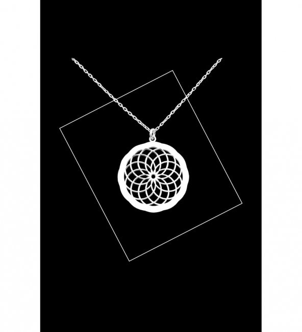 Yaşam Çiçeği Torus 925 Ayar Gümüş Kadın Kolye