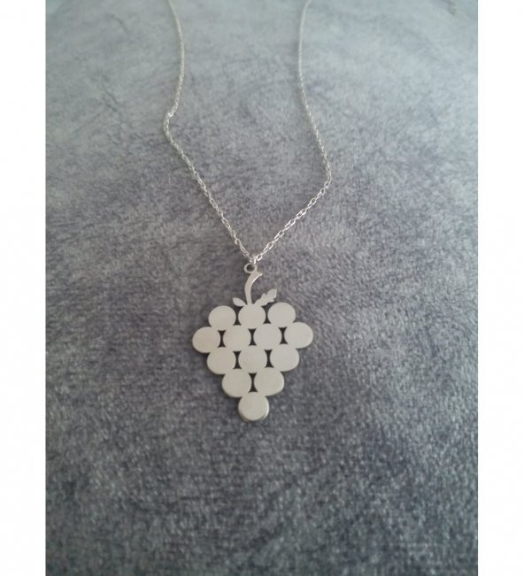 Üzüm Salkımı Gümüş Kolye ürün görseli 1