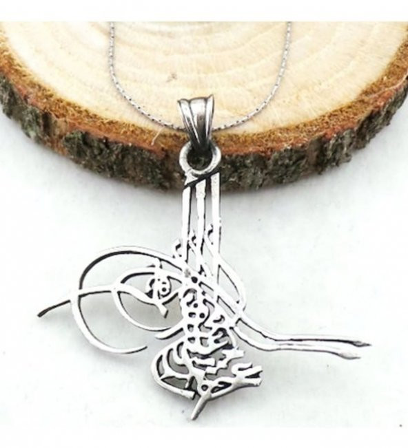 Tuğra Model Gümüş Kolye ürün görseli 1