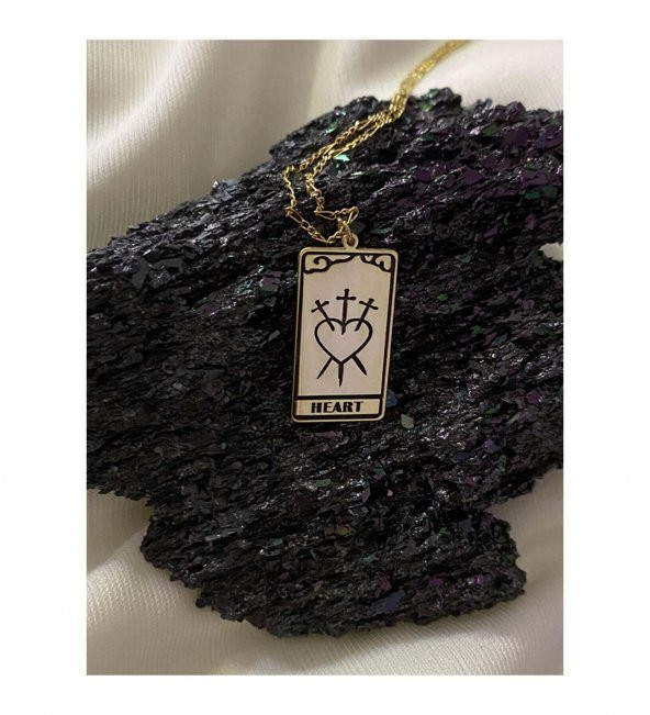 Tarot Kartı Aşk Gümüş Kolye Özel Gün Hediyesi