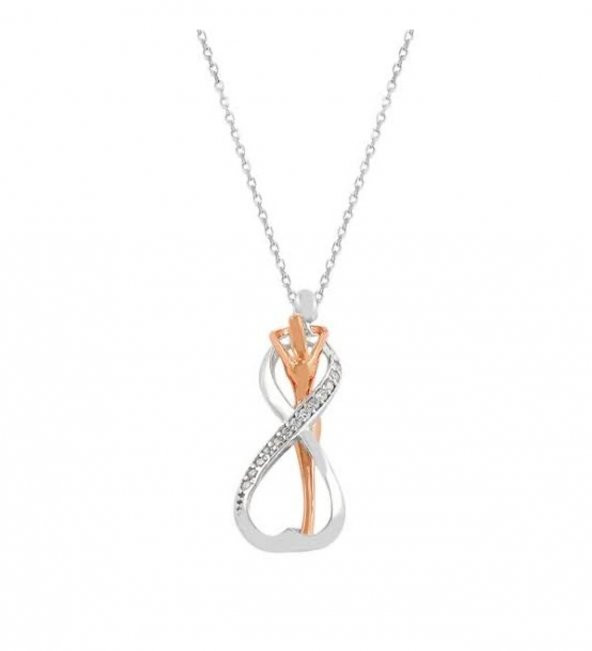 Sonsuz Aşk Gümüş Hediyelik Kadın Kolye