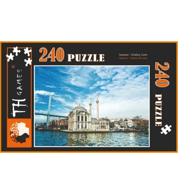240 Parça Kutulu Puzzle - En Gözde Şehirler! Ortaköy Cami