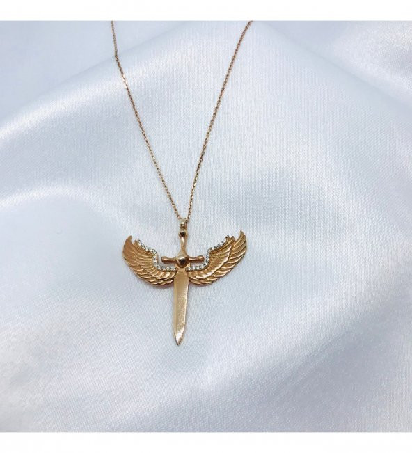 Mikail Kılıcı Gümüş Kolye ÖzelGün Hediyesi