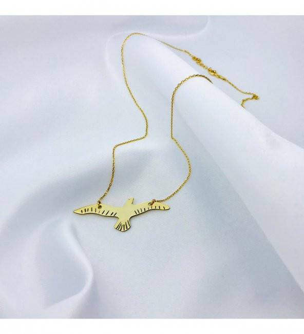Martı Model Gümüş Kolye
