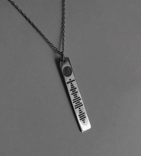 Kişiye Özel Spotify Unisex Kolye Özel Gün Hediyesi ürün görseli 1