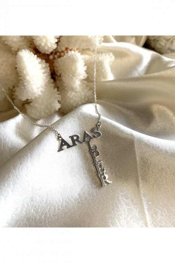 Ikili Isimli Kolye 925 Ayar Gümüş - Resim 2