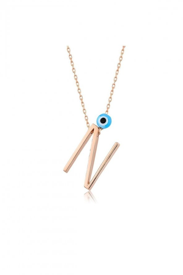 Gümüş Harf Kolye N