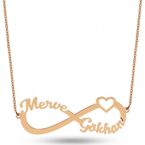 Goldstore 14 Ayar Altın Sonsuzluk İsim Kolye Pnj42261