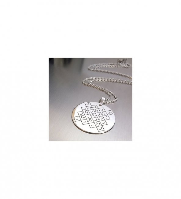 El Vedud Vekfi Unisex Gümüş Kolye Özel Gün Hediyesi ürün görseli 1