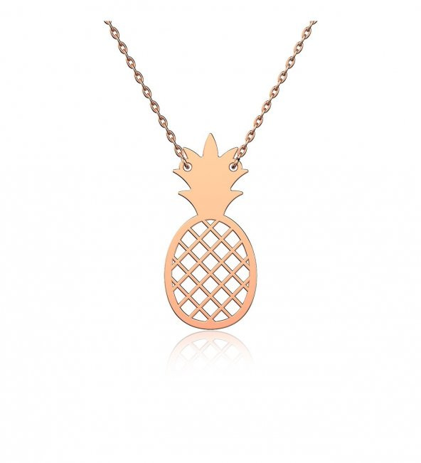Ananas Model Gümüş Tasarım Kolye