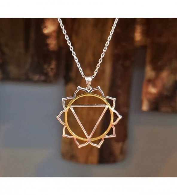 925 Ayar Mide (Solar Plexus) Çakra Gümüş Unisex Kolye