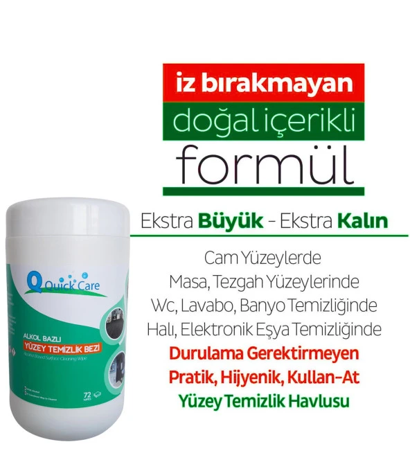 Islak Kova Mendil 72 Adet - Dezenfektanlı Alkol Bazlı, Limon Kokulu - 6