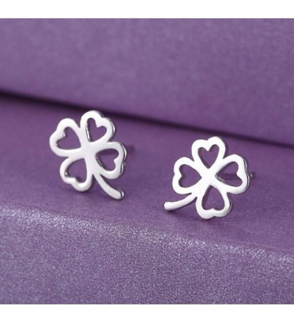 Yonca Model Gümüş Küpe