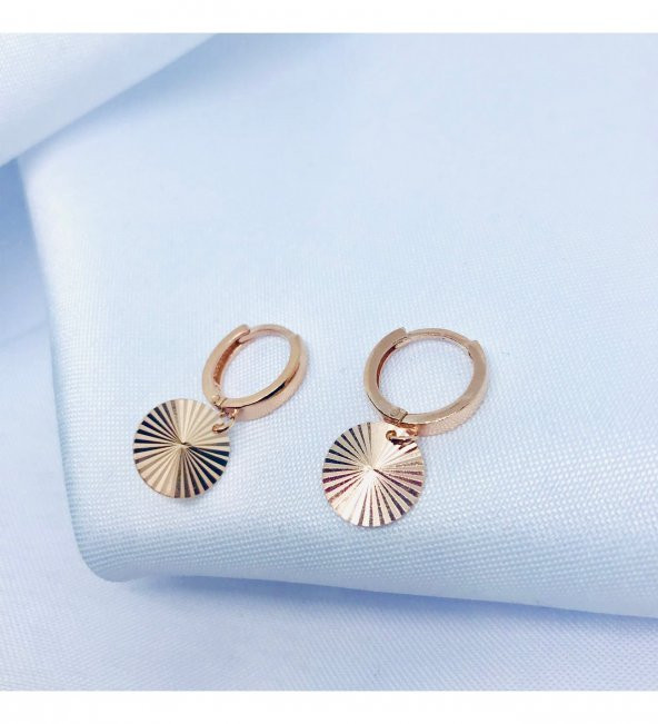 Rose Pullu Gümüş Küpe