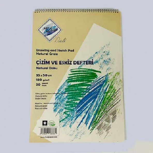 Art Liva Dali Eskiz ve Çizim Defteri 35x50 180gr 20 Sayfa