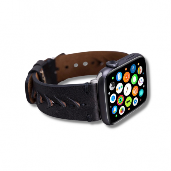 Bouletta Apple Watch Uyumlu Deri Kordon 42-44-45mm TN1 Boras