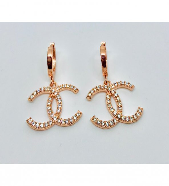 Chanel Gümüş Kadın Küpe Özel Gün Hediyesi