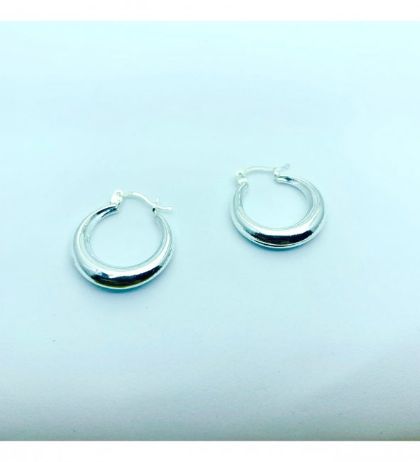 925 Ayar Halka Gümüş Hediyelik Kadın Küpe