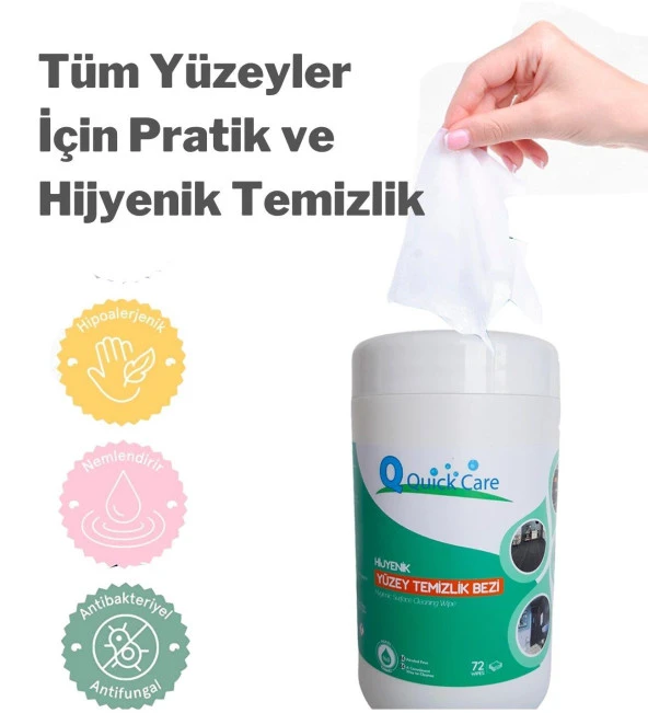 Islak Kova Mendil 72 Adet - Hijyenik, Aloevera Kokulu - 2