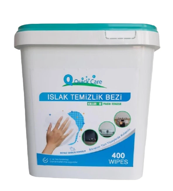 Islak Kova Mendil 400 Adet Ekonomik - Hijyenik, Beyaz Sabun Kokulu - 7