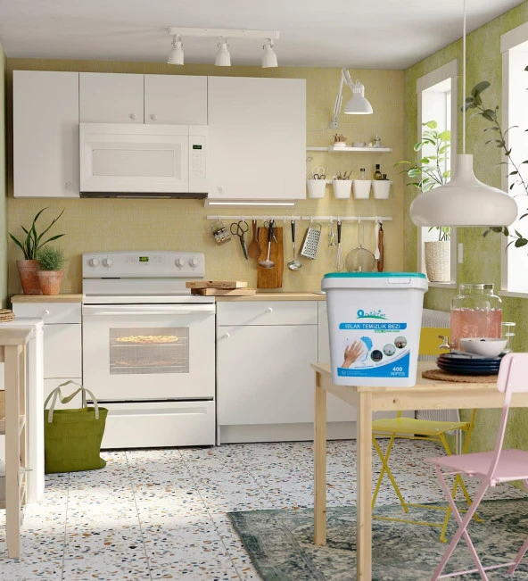 Islak Kova Mendil 400 Adet Ekonomik - Hijyenik, Beyaz Sabun Kokulu - 8