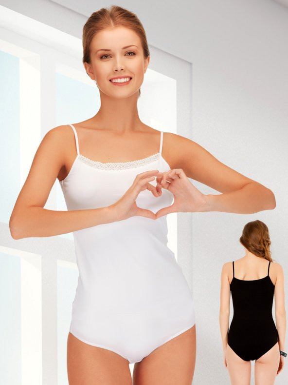 Modal Dantelli Çıtçıtlı Body - 4