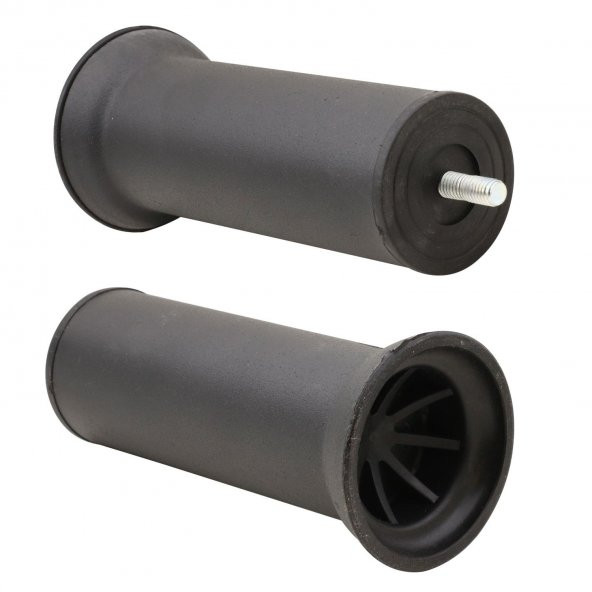 Mobilya Kanepe Baza Koltuk Destek Ayağı M8 Civata Siyah Ayak 15 cm (4 ADET) - Resim 2