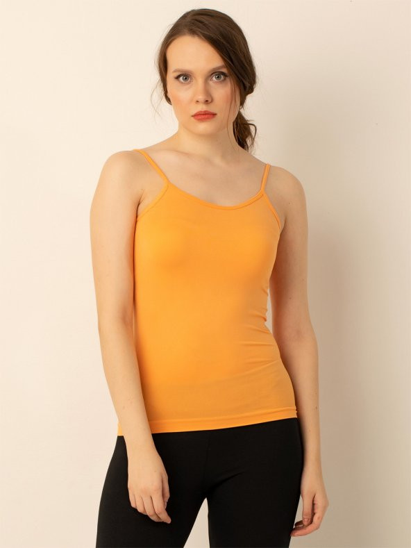 Bayan İnce Askılı Seamless Tişört