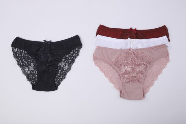 Dantelli Bikini Külot 4 Lü Paket